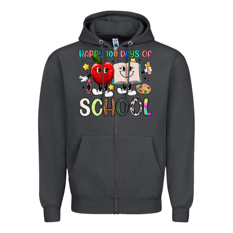 Happy 100 Days Of School Zipper Hoodie by Artiststas | Teevron