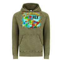 Vintage Olive au somesaurus rex Vintage Hoodie - BarkalooDesign