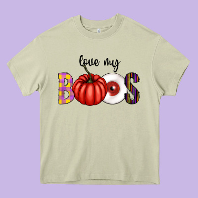 Love My Boos Heavy Core Tee Designed By Cowhidedigitalart