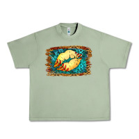 Oil Green Softball Lips Urban Heavy Tee - Jasminsmagicworld