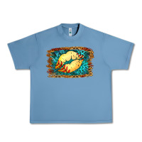 Pebble Blue Softball Lips Urban Heavy Tee - Jasminsmagicworld