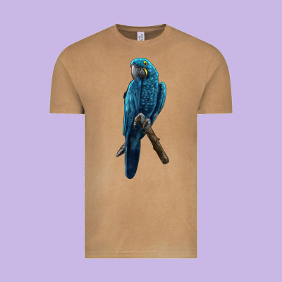 Hyacinth Macaw Vintage Tee Designed By Lillyallendesigns