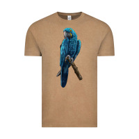 Vintage Coffee Hyacinth Macaw Vintage Tee - LillyAllenDesigns