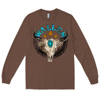 Chestnut wallen with bull skull Long Sleeve Tee - NancyCooperArtShop