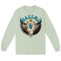 Matcha wallen with bull skull Long Sleeve Tee - NancyCooperArtShop