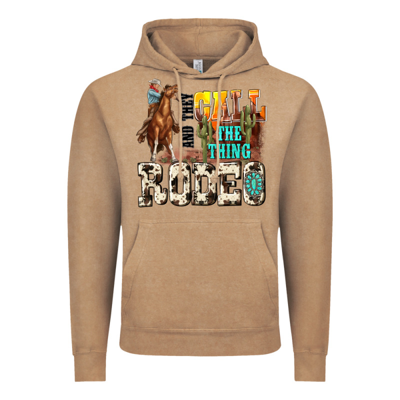 And They Call The Thing Rodeo Vintage Hoodie by NancyCooperArtShop | Teevron