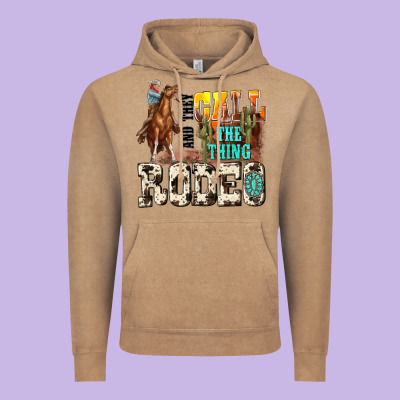 And They Call The Thing Rodeo Vintage Hoodie Designed By Nancycooperartshop