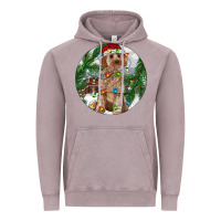Vintage Zinc Cockapoo Christmas Vintage Hoodie - RanaPortraitStore