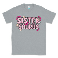 Heather Grey sister saurus Classic Tee - MaliasSmallBusiness