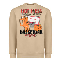 Mushroom hot mess always stressed basketball mama Heavyweight Sweatshirt - MaliasSmallBusiness