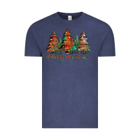 Vintage Denim western christmas trees merry christmas Vintage Tee - Jasminsmagicworld
