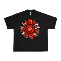 Black Ladybug Sunflower Urban Heavy Tee - Jasminsmagicworld