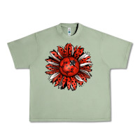 Oil Green Ladybug Sunflower Urban Heavy Tee - Jasminsmagicworld