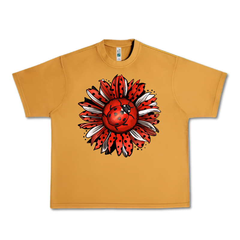 Ladybug Sunflower Urban Heavy Tee by Jasminsmagicworld | Teevron
