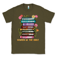 Army Green the original women of the bible books full color Classic Tee - JahusDesignShop