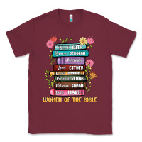 Burgundy the original women of the bible books full color Classic Tee - JahusDesignShop