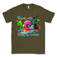 Army Green name flying into 100 days of school Classic Tee - CowhideDigitalArt