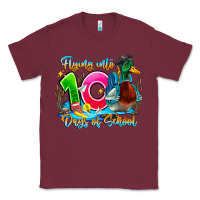 Burgundy name flying into 100 days of school Classic Tee - CowhideDigitalArt