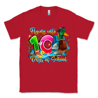 Red name flying into 100 days of school Classic Tee - CowhideDigitalArt