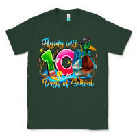 Sports Green name flying into 100 days of school Classic Tee - CowhideDigitalArt