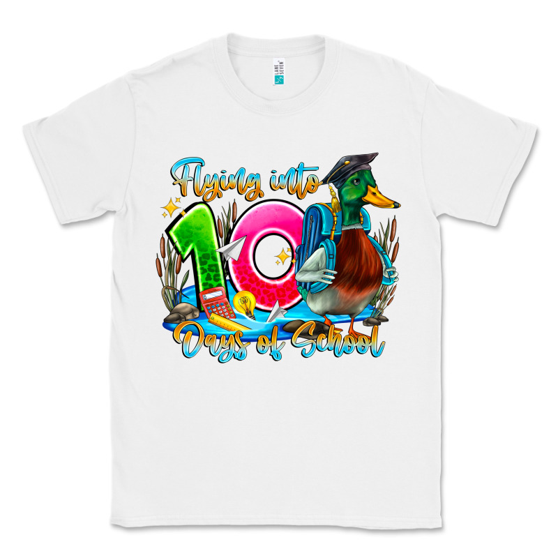 Name Flying Into 100 Days Of School Classic Tee by CowhideDigitalArt | Teevron