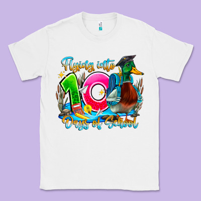 Name Flying Into 100 Days Of School Classic Tee Designed By Cowhidedigitalart