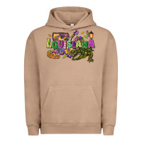 Pigment Burro Louisiana Mardi Gras Urban Hoodie - FaDigitalArtStudio
