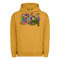 Pigment Peanut Butter Louisiana Mardi Gras Urban Hoodie - FaDigitalArtStudio
