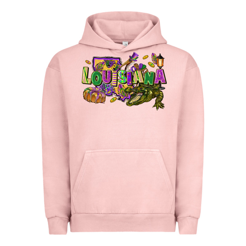 Louisiana Mardi Gras Urban Hoodie by FaDigitalArtStudio | Teevron