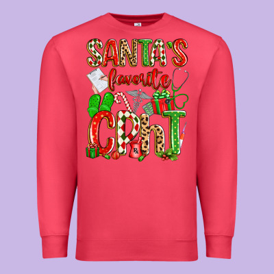 Santa's Favorite Cpht Premium Sweatshirt Designed By Texasbilliewilder