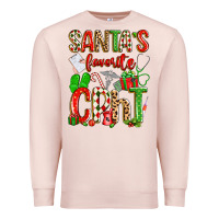 Pale Pink santa's favorite cpht Premium Sweatshirt - texasbilliewilder