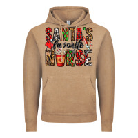 Vintage Coffee santa's favorite nurse Vintage Hoodie - Jasminsmagicworld