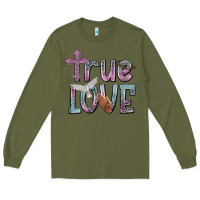 Army Green true love Long Sleeve Tee - NancyCooperArtShop