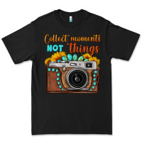 Black collect moments not things sunflower gemstone vintage camera Premium Tee - FaDigitalArtStudio