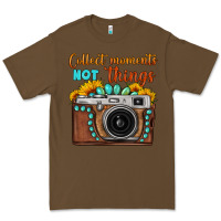 Cacao collect moments not things sunflower gemstone vintage camera Premium Tee - FaDigitalArtStudio