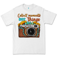 White collect moments not things sunflower gemstone vintage camera Premium Tee - FaDigitalArtStudio