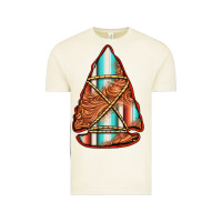 Vintage Arctic turquoise serape tooled leather arrowhead Vintage Tee - Jasminsmagicworld