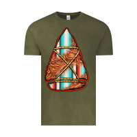 Vintage Olive turquoise serape tooled leather arrowhead Vintage Tee - Jasminsmagicworld