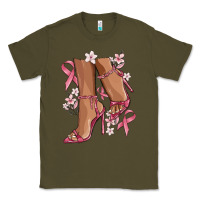 Army Green cancer high heels Classic Tee - MaliasSmallBusiness