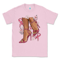 Bubblegum Pink cancer high heels Classic Tee - MaliasSmallBusiness