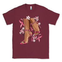 Burgundy cancer high heels Classic Tee - MaliasSmallBusiness