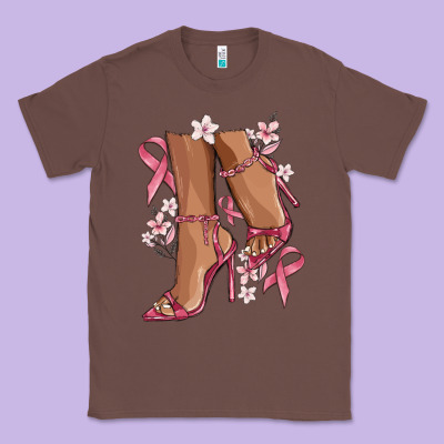 Cancer High Heels Classic Tee Designed By Maliassmallbusiness