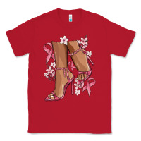 Red cancer high heels Classic Tee - MaliasSmallBusiness