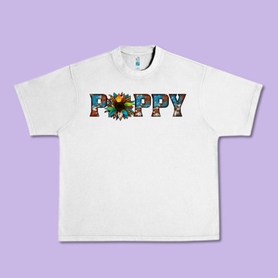 Poppy Cowhide Sunflower Urban Heavy Tee Designed By Jasminsmagicworld