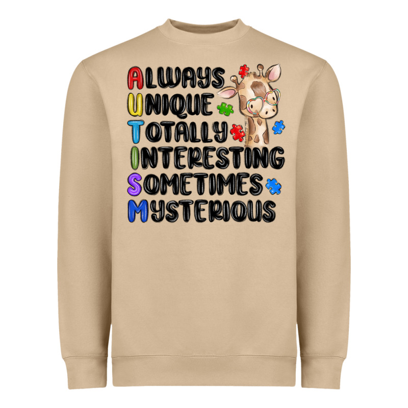 Always Unique Autism Heavyweight Sweatshirt by MaliasSmallBusiness | Teevron