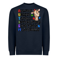 Navy always unique autism Heavyweight Sweatshirt - MaliasSmallBusiness