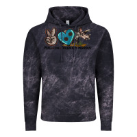 Cloud Black peace love triceratops horridus Vintage Hoodie - LillyAllenDesigns