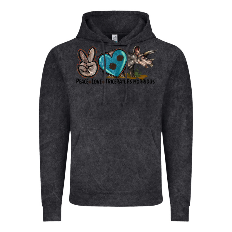 Peace Love Triceratops Horridus Vintage Hoodie by LillyAllenDesigns | Teevron