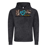 Vintage Black peace love triceratops horridus Vintage Hoodie - LillyAllenDesigns