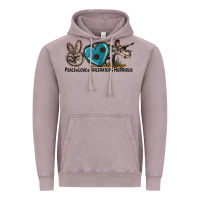Vintage Zinc peace love triceratops horridus Vintage Hoodie - LillyAllenDesigns